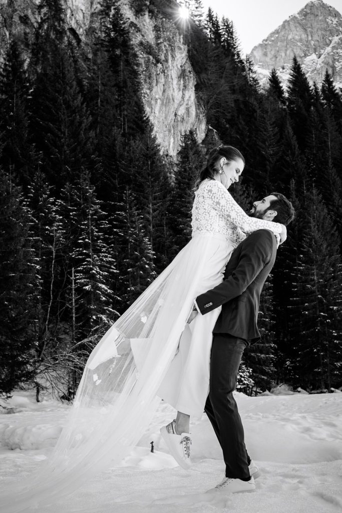 Mariage Intimiste Elopement Alpes France Couple